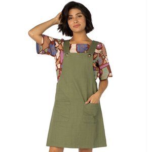 NWT Modcloth / Princess Highway Olive Green Jumper / Pinafore